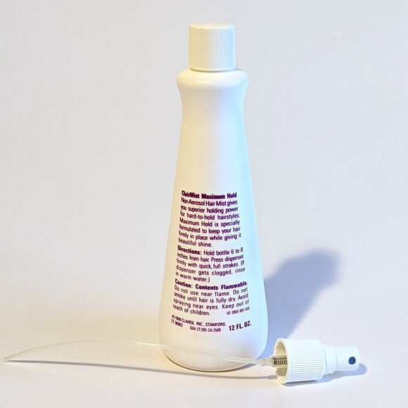 Rare 2-Pack Clairol CLAIRMIST Hairspray Regular Unscented Maximum Hold VTG - Picture 7 of 7
